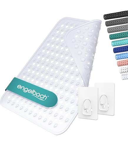 Tappeto Tappetino In Pvc Antiscivolo Vasca Da Bagno Doccia 68x36 Cm