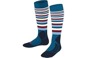 FALKE Unisex Kinder SK2 Skisocken mittelstarke Polsterung antiblasen warme Skistrümpfe zum Skifahren atmungsaktive schnelltrocknende klimaregulierende geruchshemmende Wolle Funktionsmaterial 1 Paar