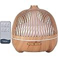 BURDEAN 550ml Aromatherapy Diffuser, Essential Oil Diffuser with 7 Color Lights and 3 Timer, Cool Mist Humidifier with Auto Shut-off Function, Ultrasonic Oil Diffuser for Home Office