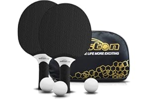 Senston Table Tennis Rackets Set,Professional Ping Pong Paddle Set for 2-4 Players, Composite Rubber Ping Pong Paddle, Indoor or outdoor games.