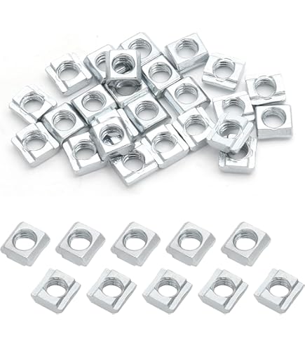 Glarks 150 Stks Europese M3 M4 M5 M6 Hamer Head Drop in T Moer Slot