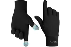 Tofern Gants Tactiles sous-Gants Hiver Automne - Ultra Doux Seconde Peau, Isolation Thermique Coupe-Vent Respirant pour Ski Moto Vélo Randonnée & Usage Intérieur Homme Femme