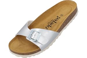 Palado Malta Women's Mules, Extra Comfortable Sandals, Fashionable Slippers with Natural Cork, Made in EU, with Sole Made of Finest Natural Leather