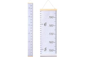 Beinou Wachstum Messlatte Wandbehang Dekorative Messlatten für Kinder Messleiter Lineal Messtabelle für Baby Kinderzimmer 7.9'' x 79'' Giraffe