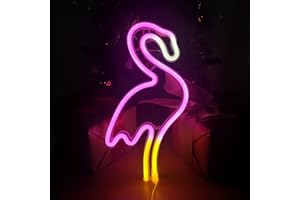 ENUOLI Flamingo Neon LED Lights Insegne al Neon Neon Lights USB/Batteria Neon Light Sign per la Decorazione della Parete Neon Night Light LED Neon Lights per la casa Festa di Compleanno