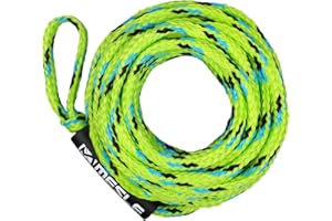 Mesle 3P 55' Corde de remorquage pour bouée tractée et Sports Nautiques, avec Flotteur, Corde de remorquage pour 3 Personnes, Longueur 16.8 m
