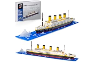 Seyaom Titanic - Set di blocchi da costruzione, mini blocchi per bambini e adulti, 1860 pezzi