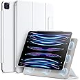 ESR for iPad Pro 11 inch Case (2022/2021/2020, 4th/3rd/2nd Generation), Convenient Magnetic Attachment, Two-Way Stand, Full Pencil 2 Support, Auto Sleep/Wake, Rebound Magnetic Case, Brilliant White