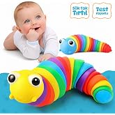 Circle Toys Kıvrılabilen Renkli Tırtıl - Stres Giderici ve Motor Gelişimi Destekleyen Eğitici Oyuncak