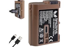 SK GAMES SK akumulator kompatybilny z Nikon EN-EL15c < 2400 mAh > EN-EL15b EN-EL15a EN-EL15 < z gniazdem ładowania USB typu C / czujnikiem NTC i obudową V1 > do Zf Z8 Z7 II