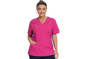 JONATHAN UNIFORM Womens Scrub Tunic Top with 3 Pockets for Dental, Carer, Vet, Beauty