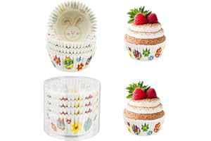 CUTILAND Pirottini per Muffin Carta,Pirottini Muffin,Muffin Stampo,Stampi Muffin,100 Pirottini Carta,Pirottini Cupcake,Pirottini Di Carta,Cupcake Mold,Pirottini per Muffin per Feste Di Compleanno,Matrimoni