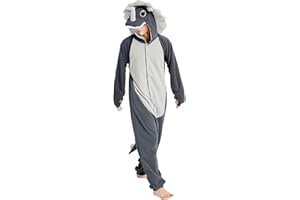 Loiahoer Unisexe Triceratops Onesie Costume Déguisement Dinosaure Combinaison Pyjama,Animaux Carnaval Cosplay Costume de Halloween pour Femmes Hommes