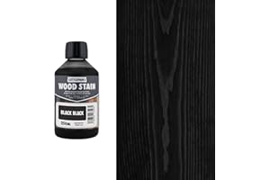 Littlefair's Teinture pour bois à base d'eau – Gamme de couleurs spéciales – Noir (250 ml)
