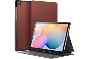 JETech Etui dla Samsung Galaxy Tab S6 Lite 10,4 Cala 2024/2022/2020 z S Pen Uchwytem, Slim Folio Stojak Ochronny Tabletu Case, Wiele Kąta Widzenia Oglądanie (Wino)
