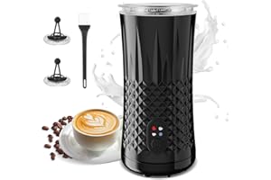 IFREELIFE Milk Frother Electric, 4-in-1 Milk Frother and Steamer, Auto Hot and Cold Foam Maker, Milk Warmer with Temperature Control for Latte, Cappuccinos, Macchiato, Silent Operation