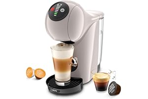 ‎NESCAFÉ DOLCE GUSTO NESCAFÉ DOLCE GUSTO Genio S Kaffeekapselmaschine, abnehmbarer Wassertank 0,8 Liter, heiße und kalte Getränke, 1500 Watt, 15 bar Pumpendruck, Eco-Modus, besonders kompakt, Taupe, KP243AF0