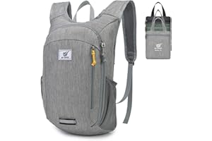 SKYSPER Zaino Leggero Pieghevole 15L/20L, Zainetto Richiudibile Piccolo Zaino Hiking Salvaspazio per Trekking Viaggi Brevi Escursioni Uomo Donna