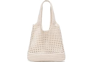 FloralGrace Sac de plage pour femmes 1 pièce, sac crocheté, sac bandoulière tricoté pour l'été, sacs de plage pour femmes, grand sac bandoulière