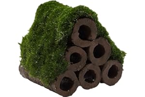 GARNELIO TONPRODUKTE Garnelio - Garnelenhaus 6er - für Garnelen und Zwergkrebse, Moos:Javamoos