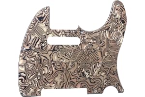 Kaish 8 trous Tele Guitar Pickguard Convient aux USA/Mexique Fender Telecaster Bronze Shell