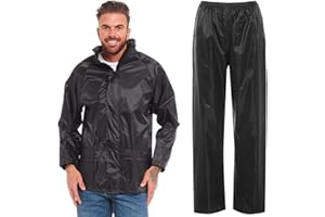 Arctic Storm Waterproof Rain Suit Hooded Jacket & Trousers Set