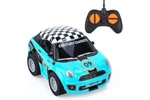Thedttoy Juguete de 2 Años para Niños, Coche Teledirigido a Partir de 2 3 Años, Mini Coche de Juguete RC Car de Carreras con Mando a Distancia, Regalo de Cumpleaños para Niños Niñas 2 3 4 Años (Azul)