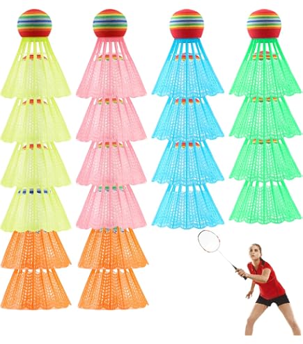 Mothinessto volants de badminton Balles de Badminton blanches, 6 pièces, volants, accessoire d