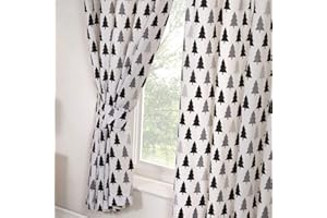 PRICE RIGHT HOME Tende foderate foresta orso Scandi 66" x 72" (168cm x 183cm) …