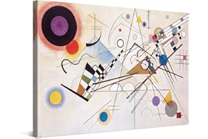 PICANOVA – Wassily Kandinsky – Composition VIII 60x40cm – Photo sur Toile – Impression sur Toile Haut de Gamme – Image sur Toile pour Décoration Murale Moderne – La Collection Art Classique
