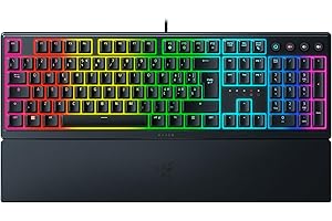 Razer Ornata V3 - Tastiera a basso profilo con mecha-membrana e Razer Chroma RGB (Interruttore Ibrido Mecha-Mecha, Copri Tasti UV, Poggiapolsi Magnetico Soft-Touch) QWERTY Tastiera Italiana | Nero