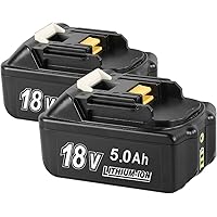 (2 Stück) Bsioff BL1850B 18v 5.0ah Ersatz akku kompatibel mit Makita Akku 18V BL1860B BL1850B BL1850 BL1830B BL1840B mit…