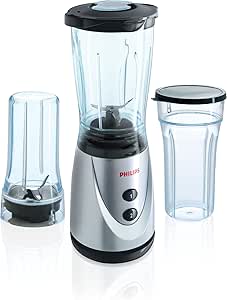 Philips HR2870/50 Minimixer (250 W, 0,6 l Beh&auml;lter) schwarz-silber