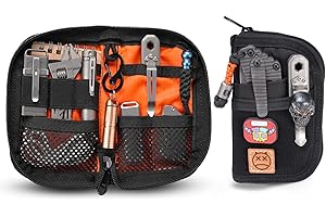 VIPERADE VE10 Small EDC Pocket Pouch, Compact Nylon EDC Organizer Pouch for Men, Small Tool Organiser with 7 Pockets, Mini Tool Organizer for Multitools