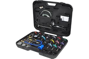 KS Tools 150.1930 MASTER diagnos-servicesats för kylsystem, 25-delar
