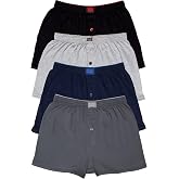 Tutku Erkek Gri Penye D&uuml;z Boxer 4'l&uuml; 312001181111