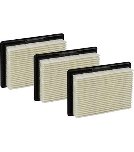 Vhbw Filtro A Pieghe Piatte Per Aspirapolvere Hako VC 800 W – Ricambio 61605, 29x23x5 Cm, Giallo