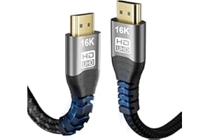 CAKOBLE hdmi 2.2 kabel 1.5m - 96Gbps Ultra Hochgeschwindig | 16K@60Hz, 8K@240Hz, 4K@480Hz | eARC, HDR10+, Dolby Vision, HDCP 2.3 | für Gaming hdmi 2.1 kabel für,PS5,Xbox,Soundbar,Fernseher & Monitor