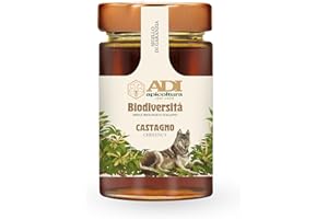 ADI APICOLTURA ADI BIO - Miele di Castagno Italiano Biologico, Aromatico, Sapore Deciso e Legnoso, Raccolto in Boschi Selezionati - Made in Italy - 250g