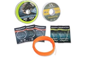 MAXIMUMCATCH Bestprice Fliegenfischen Schnur (Weight Forward, Schwimmende Fliegenschnur) und Fliegenschnur Combo mit Backing Vorfach und Tippet (1F/2F/3F/4F/5F/6F/7F/8F/9F/10F)