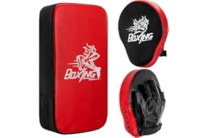 Cididu 2-in-1 Punching Mitts Kick Pack Set, Boxing Mitts Focus Pad for Beginners, Durable Taekwondo Kick Pad, Adjustable Soft Shield Training Pad Set for Kickboxing, Karate, Muay Thai, MMA Training