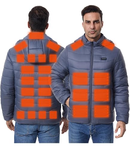 Giacca Riscaldata Uomo Per Sci E Lavoro - Piumino Termico Con Batteria, Maniche Lunghe, Impermeabile, Per Moto E Outdoor