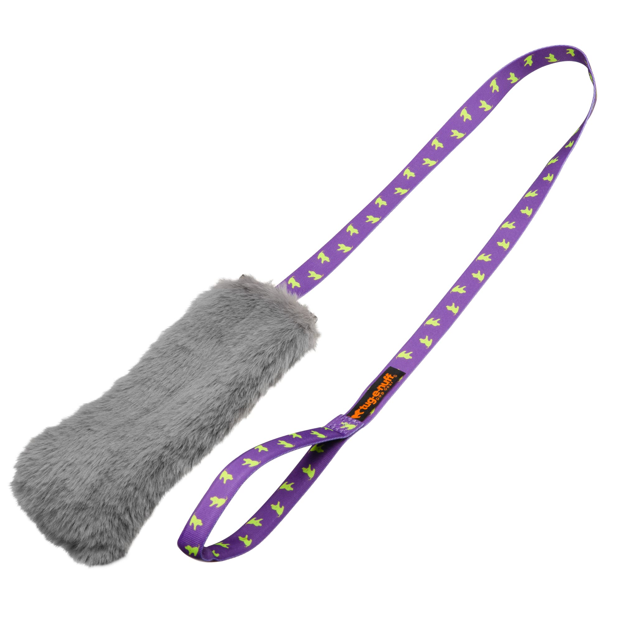 Tug-E-Nuff - Faux Rabbit Fur Squeaky Chaser (Purple)