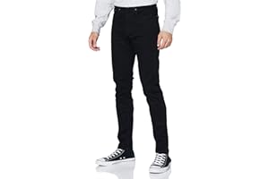 Tommy Jeans Męskie dżinsy Austin Slim Tapered Stretch, Nowy czarny stretch, 34W / 36L
