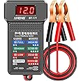 Fadcaer Multifunctional 12V Digital Battery Load Tester with LED Display and LED Indication Automotive Alternator Voltmeter Charging System Analyzer for Trucks Boats Motorcycles Vehicle