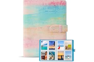 ANGELKISS Mini Album Fotografico,SUPRROW 128 Tasche Cornice per Fujifilm Instax Mini Serie,Polaroid,Adatto per Dimensioni Foto 8.9 * 6 cm(3.5 * 2.36inch)