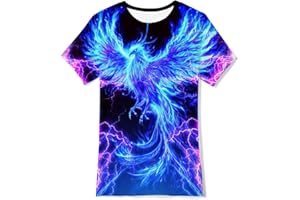 Fanient Garçons Filles Ados T-Shirt Graphique à Manches Courtes imprimé 3D T-Shirt à col Rond pour Les 6-16 Ans