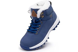Mishansha Bambini Impermeabili Stivali da Neve Ragazzi Ragazza Caloroso Scarpe Inverno Gr.24-36