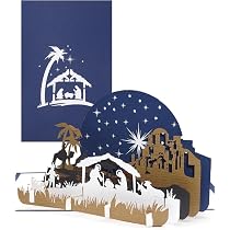 3D Pop-Up Weihnachtskarte Krippe – Klappkarte Mit Stall, Jesuskind & Figuren Als Geschenk Oder Gruß
