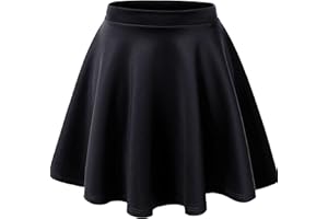 C K CrisKat Falda Corta/Midi Mujer Elástica Plisada Básica Patinador Básica Falda Tenis